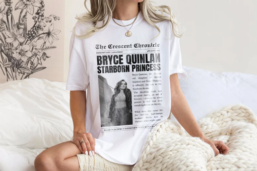 Bryce Quinlan Shirt | Starborn Princess Crescent City Lunathion Licensed SJM Merch Ruhn Danaan Hunt Athalar ACOTAR Throne Of Glass Gift Art