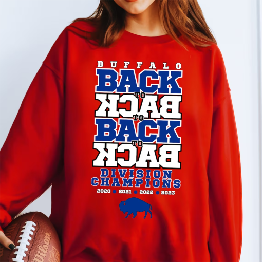 Back to Back Division Champions Buffalo Football T-Shirt or Sweatshirt