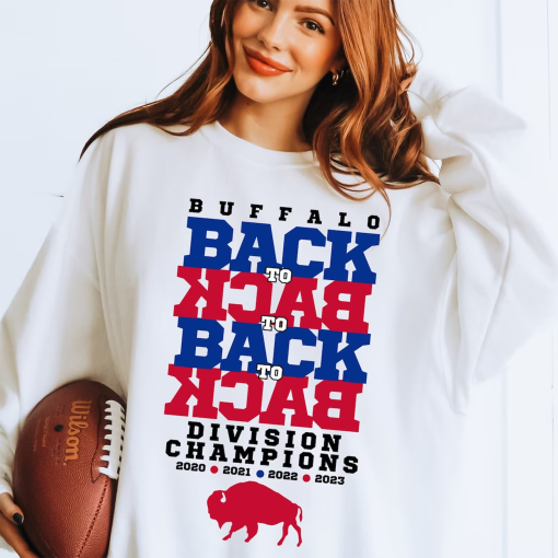 Back to Back Division Champions Buffalo Football T-Shirt or Sweatshirt