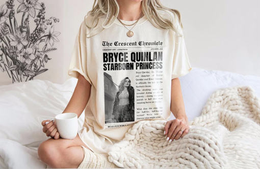 Bryce Quinlan Shirt | Starborn Princess Crescent City Lunathion Licensed SJM Merch Ruhn Danaan Hunt Athalar ACOTAR Throne Of Glass Gift Art