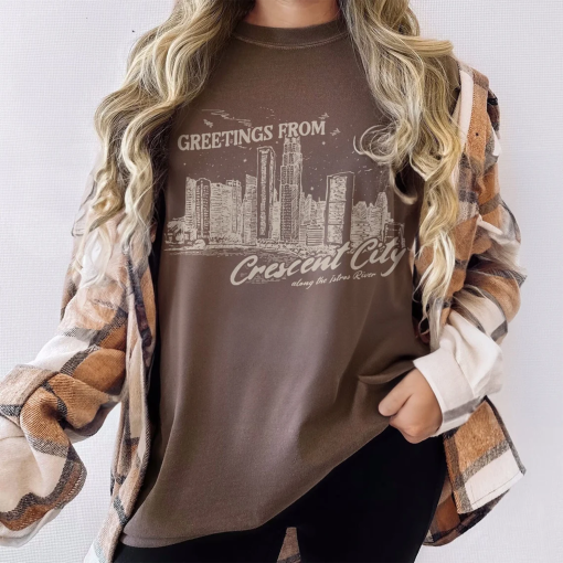 Crescent City Comfort Colors Shirt | Bryce Quinlan Hunt Athalar Ruhn Danaan Lunathion Shirt Licensed SJM Universe Merch Bookish Gift HOEAB