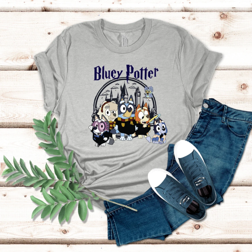 Bluey Potter Shirt | Harry Potter meets Bluey | Bluey Merchandise | Harry Potter Shirt | Magic Shirt | Unisex Tee