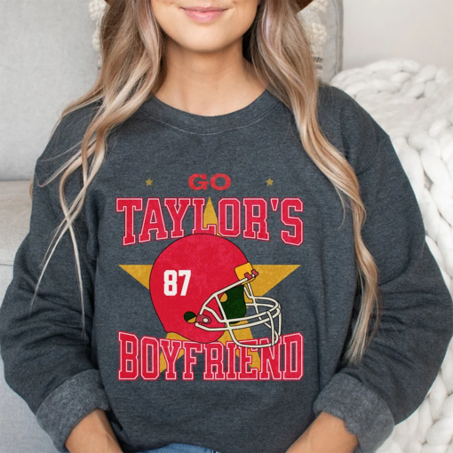 Go Taylors Boyfriend Sweatshirt KC Sweatshirt Cute Football Hoodie Sunday Funday Shirt Sunday Football Shirt