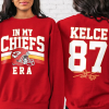 In My Chiefs Era Shirt Travis Kelce Swift Shirt Football Chiefs Jersey Shirt Travis Kelce Football NFL Tshirt Taylor and Travis Sweatshirt