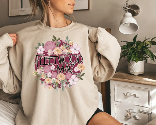 Fleetwood Mac Sweatshirt, Fleetwood Mac Shirt, Stevie Nicks Hoodie, Floral Sweatshirt, Fleetwood Mac T shirt, Fangirl Gifts, EU5043