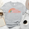 Reading Rainbow Shirt, Retro Librarian Shirt, Teacher Appreciation Shirt, Retro Comfort Rainbow School Shirt, Book Lover Gift, Bookworm Tee