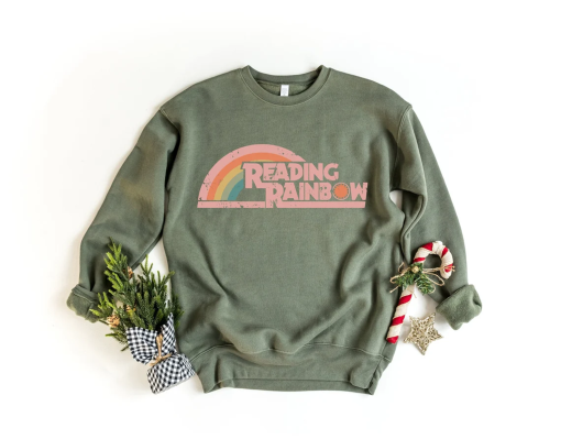 Reading Rainbow Shirt, Take a Look It’s in a Book Shirt, Reading Vintage Retro Rainbow Shirt, Reading Book Sweatshirt, Cute Book Lover Gift