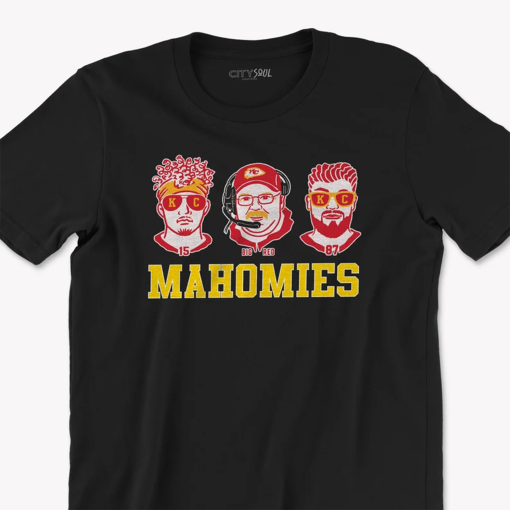 funny kc football mahomies shirt mahomes, kelce, reid funny kansas city football shirt football in kansas city funny characters mahomes tee