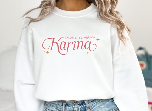 Karma is the Guy on the Chiefs Crewneck