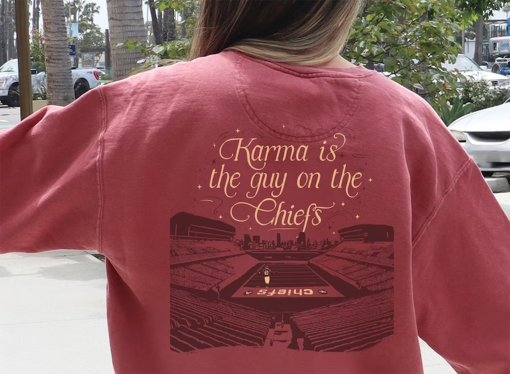 Karma is the Guy on the Chiefs Crewneck