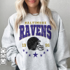 Baltimore Vintage Football Sweatshirt, Lamar Jackson Ravens Shirt Gift Unisex Fan, Funny Baltimore Raven Football Hoodie