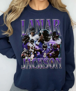 Vintage 90s Lamar Jackson Shirt,Football Gift For…