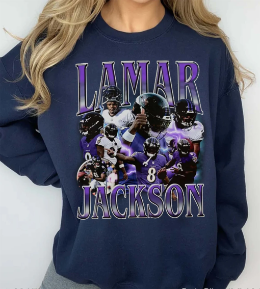 Vintage 90s Lamar Jackson Shirt,Football Gift For Fan,American Football Shirt,Classic 90s Graphic Tee,Game Day Shirt,Bootleg Shirt