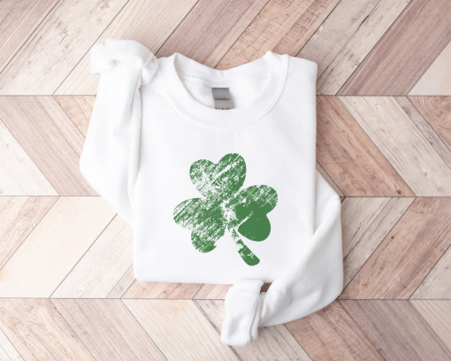 Retro Shamrock Sweatshirt, Womens Shenanigans Sweatshirt, Cute St Patricks Day Sweatshirt, Lucky Sweatshirt, Irish Shirt, Four Leaf Clover