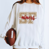 49ers Football Sweatshirt, Niners San Francisco Crewneck, Forty Niners Over-Sized Game Day shirt, Niner Bang Bang shirt, Super Bowl Fan Gear