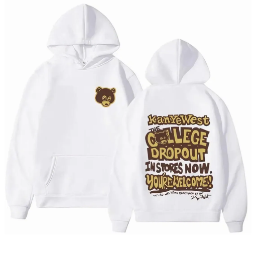 Kanye West Hoodie Streetwear Unisex | Kanye West The College Dropout Hoodie | Hip Hop Urban Clothing | Premium Quality Sweatshirt