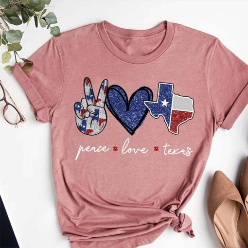 Texas Shirt,Peace Love Texas Shirt,Texas Map Shirt,Gift For Texas Lover,Texas Flag Shirt,Texas Home Shirt,Texas State Shirt,Patriotic Shirt