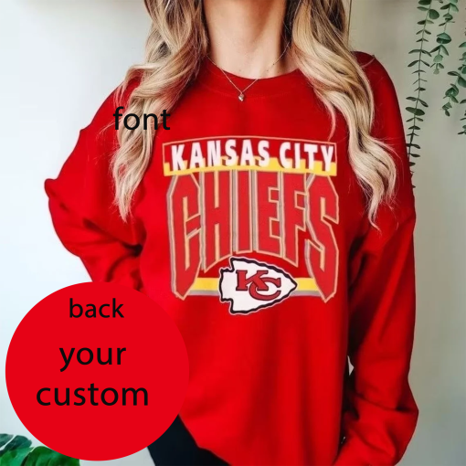 Kansas City Vintage Football Sweatshirt, Vintage Style Kansas City Football Crewneck Sweatshirt, Chief Crewneck, Football Fans 2 side shirt