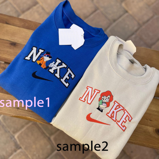 Max and Roxanne embroidered crewnecks