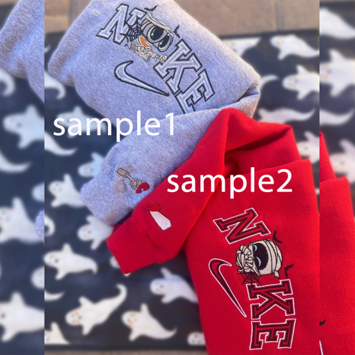 Custom Wall-E and E.v.e Embroidered Sweatshirts, Cartoon Eve and Wall-E Shirts, Trending Crewneck, Couple Shirt, Valentines Gift