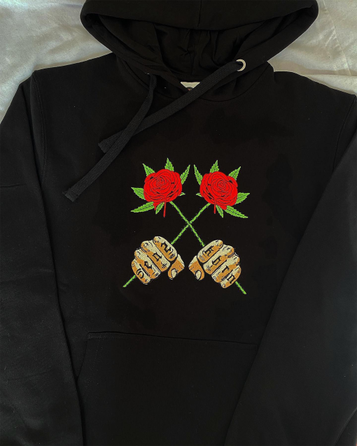 Rose Eladio Carrion Boyz Embroidered Sweatshirt