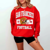 San Francisco Football Vintage Style Comfort Colors Sweatshirt,San Francisco Football Crewneck,SF Champions Sweater,Conference Championship