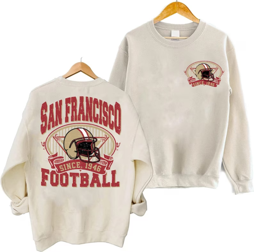 San Francisco Football Sweatshirt,Vintage Style San Francisco Football Crewneck,Football Sweatshirt,SF Football Sweatshirt,Football Fan Gift