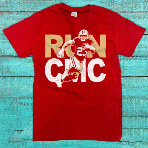 San Francisco 49ers Christian McCaffrey “RUN CMC” T-Shirt