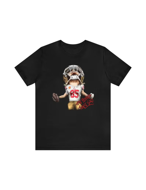 Exclusive San Francisco 49ers George Kittle (The Peoples Tight End) Adult Unisex Jersey Short Sleeve Tee