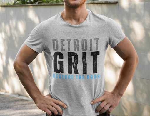 Grit Tee, Detroit Lions Game Day, Lions Tee, Detroit Lions Football Tee,