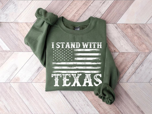 I Stand With Texas Shirt, Texas Strong, Texas Won’t Back Down Shirt, Secure Our Borders Tee, PoliticalShirt,Texas Border Shirt,Hold the Line