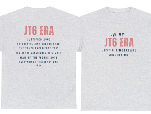 In My JT6 ERA Tee | Justin Timberlake | JT tshirts | Justin Timberlake Shirt