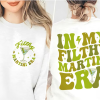 Filthy Martini Sweatshirt, Dirty Martini Lover Gift, Bachelorette Party Shirt, Martini Pullover, Tini Time Sweater Preppy, Gift for Her