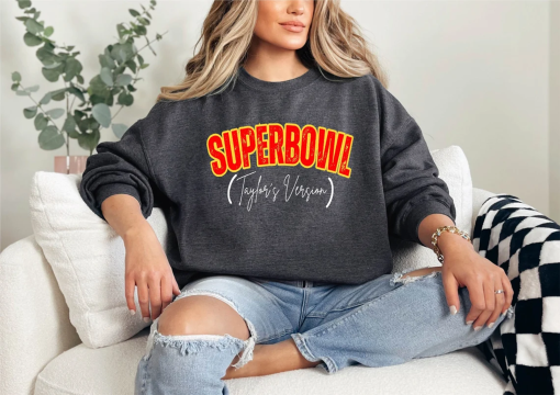 Super Bowl Taylor’s Version Sweatshirt,Swiftie Bowl,Cute 2024 Super Bowl Tee,Sunday Football Game,Halftime Tee,Game Day Football ,TeamTaylor