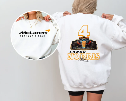 Lando Norris Formula One Sweatshirt, F1 Two Sides Sweatshirt, Lando Norris Shirt, Norris F1 Sweater, Lando Norris 4, F1 Two Sides Shirt