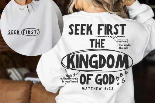 Kingdom of God Hoodie Design svg, Retro Matthew Sublimation, Bible Affirmation PNG, Dear Person Design, Inspirational png, Commercial Use