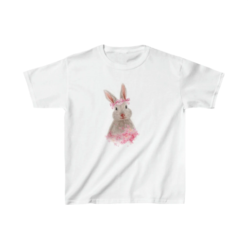 Easter shirt for Kids Easter Bunny Gift Shirt Rabbit T Shirt Passover T shirt Kids Easter clothes Cute Easter Basket Stuffer Heavy Cotton T