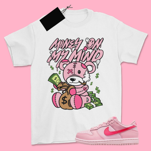 Money, Dunk Low Triple Pink DH9765-600 Matching Sneaker Shirt