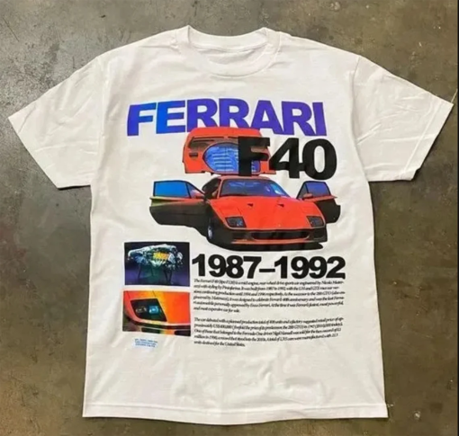 Ferrari F40 Vintage Car T-Shirt