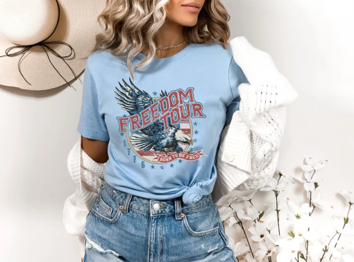 Freedom Tour 1776 T-shirt, American Eagle Shirt, 4th Of July Shirt, Freedom Shirt, Independence Day Gift, Patriotic Shirt, Memorial Day Gift