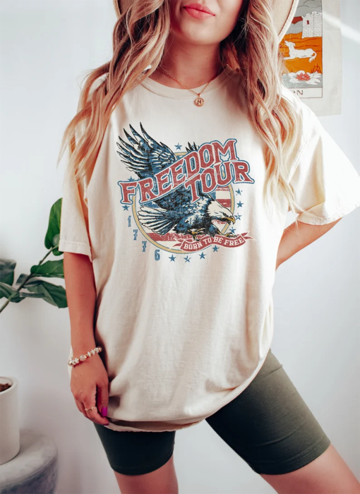 Freedom Tour 1776 T-shirt, American Eagle Shirt, 4th Of July Shirt, Freedom Shirt, Independence Day Gift, Patriotic Shirt, Memorial Day Gift