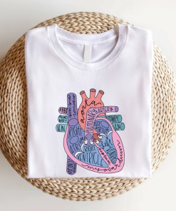 Heart Anatomy T-Shirts, Nursing School Shirt, Cardiologist…