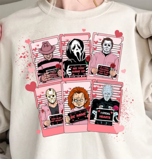 Horror Valentine Png Shirt, Valentine Killer Story Png, Be My Valentine Png, Killer Character Movie Love Png, Horror Movie Instant Download