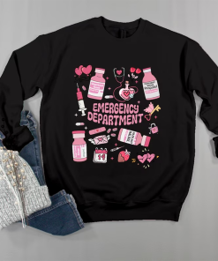 Emergency Department Valentine Shirt, Valentine ER Nurse,…