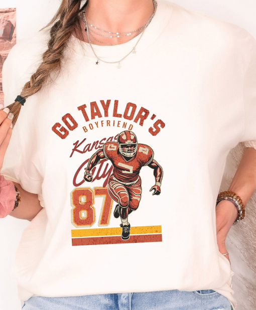 Go Taylors Boyfriend Shirt, Comfort Colors Shirt, 87 Kelce Shirt