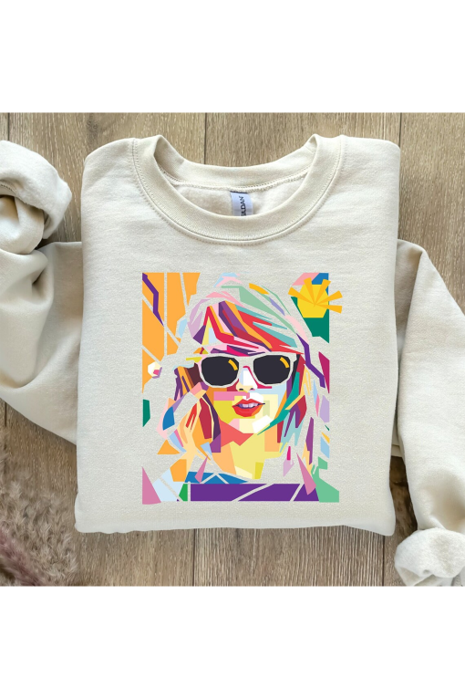 Swiftie Art Mosaic Sweatshirt ,Little Swiftie Tshirt ,Taylor Fan Gift, Album Tour Sweatshirt ,Floral Swiftie Sweatshirt ,Album Merch Sweater