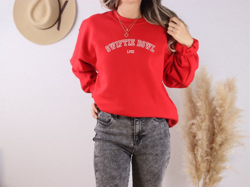 Swiftie Bowl Sweater, Chiefs Sweater, Super Bowl crewneck, Big Game sweatshirt, Football Wife Sweater, Game Day outfit, Big Game Outfit