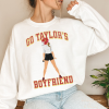 Go Taylor’s Boyfriend Sweatshirt,Travis Kelce Sweatshirt,Game Day Sweater, American Football shirt, Kansa’s City Football Gift,Taylor Shirt