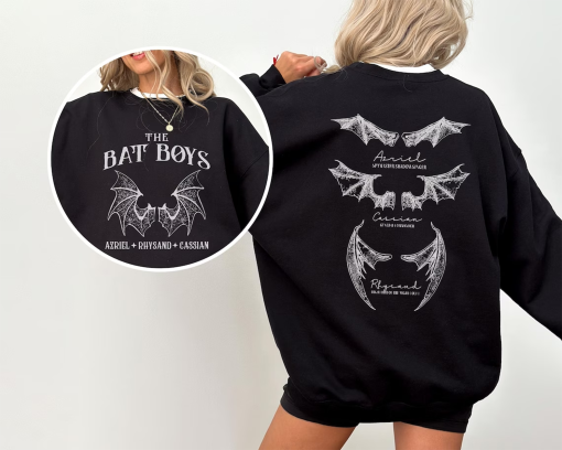 The Bat Boys Shirt, Vintage Acotar Bookish Sweatshirt, The Night Court Illyrians, A Court of Thorn and Roses Rhysand Cassian Azriel