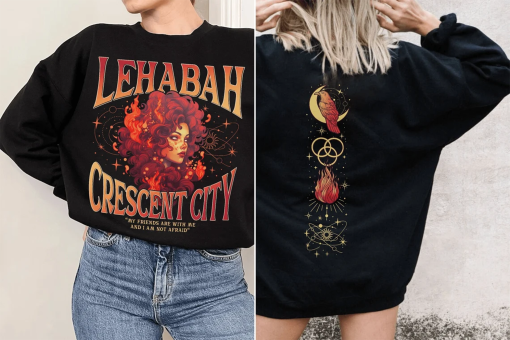 Crescent City Fan Sweatshirt, My Friends Are With Me Lehabah Shirts, Crescent City Light It Up Tee, Bookish Gift, SJM Merch, Bryce Quinlan